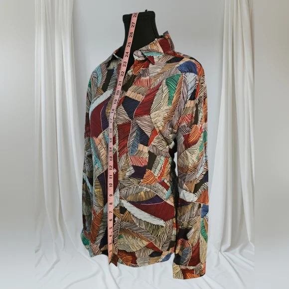 Multicolor Abstract Pattern Women's Top - Picture 3 of 8